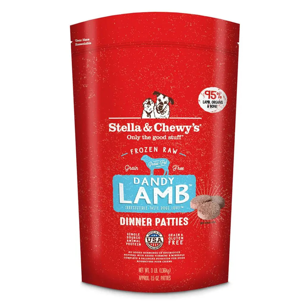 STELLA RAW FRZN LAMB PATTS 6#